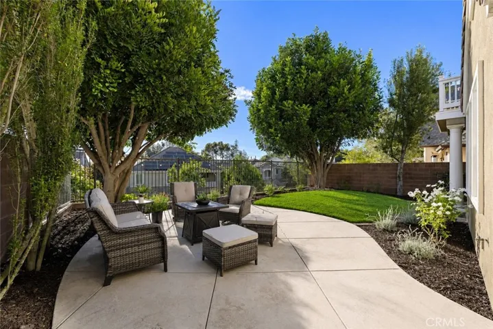 Backyard patio w/neighborhood views