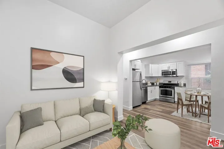 Open living, dining & kitchen