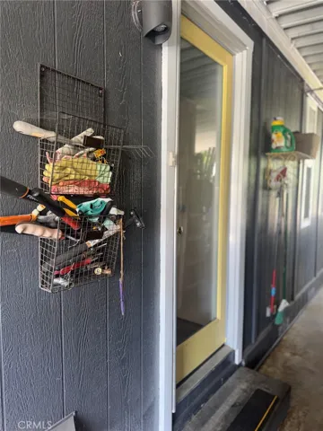 From the laundry to the shop/carport