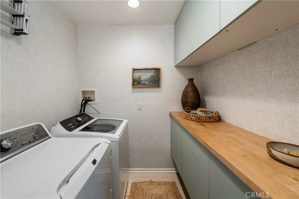 Interior laundry room