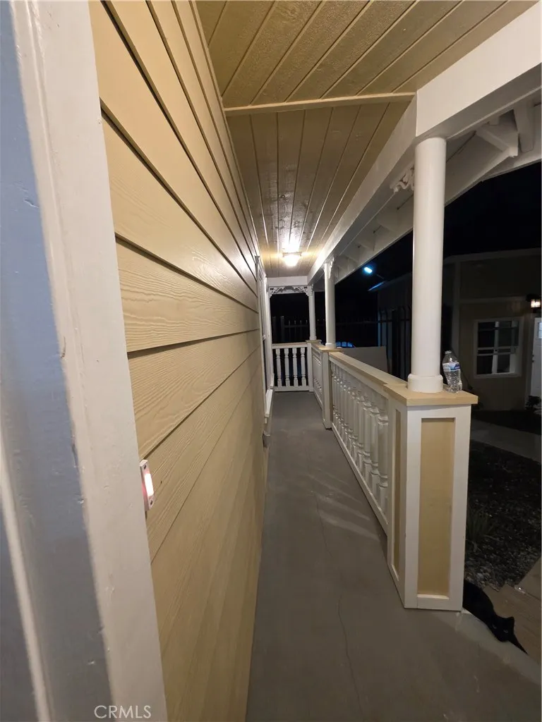 front porch left side