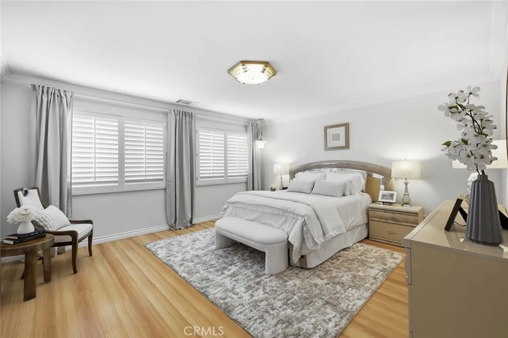 Master bedroom suite is extra large with a primary bathroom suite.