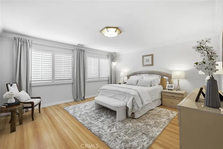 Master bedroom suite is extra large with a primary bathroom suite.