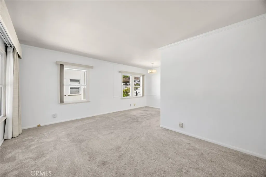 Living room and dining area