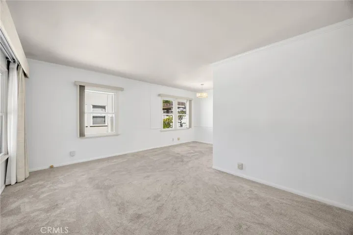 Living room and dining area