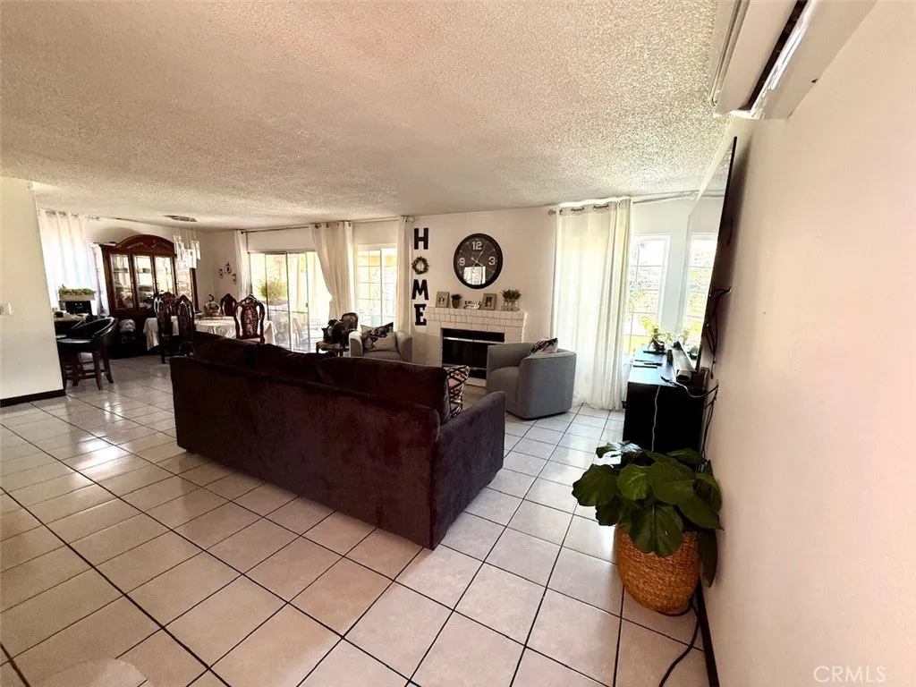 Open concept of living room and dining room