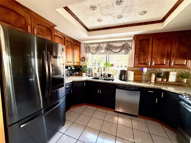 Kitchen with updated lighting