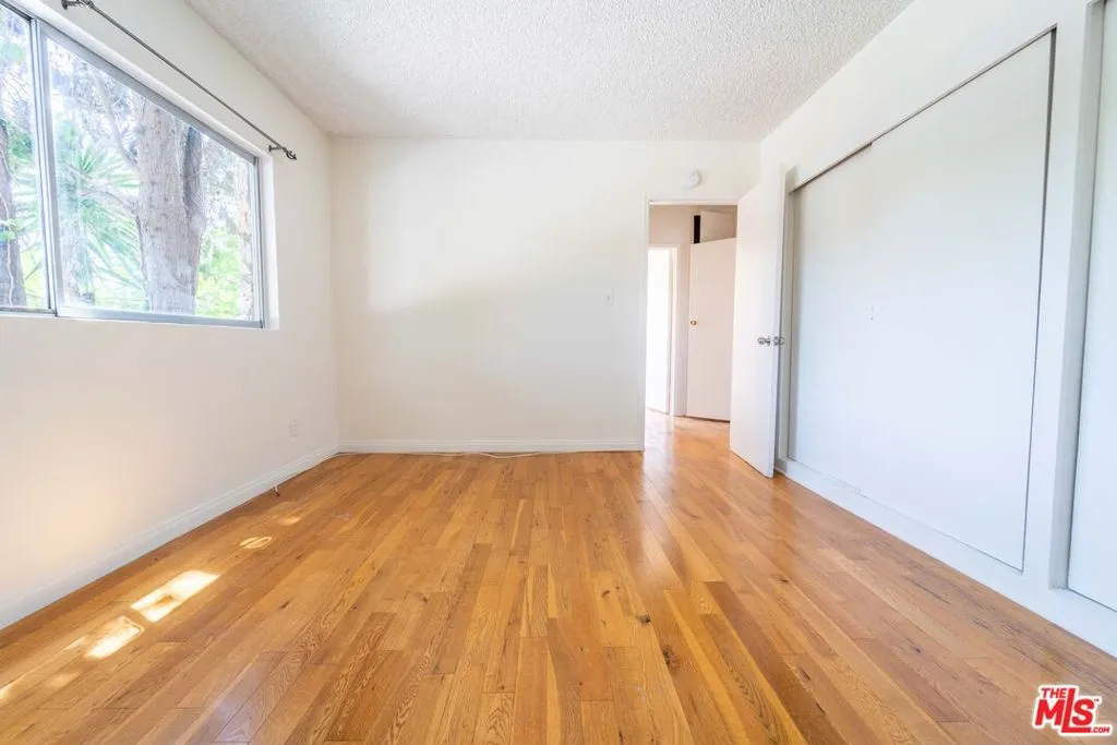 Bedroom facing hall