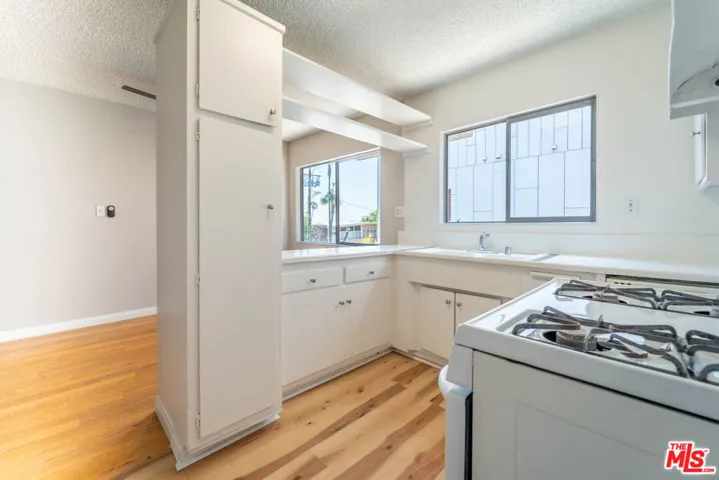 Kitchen facing dining area