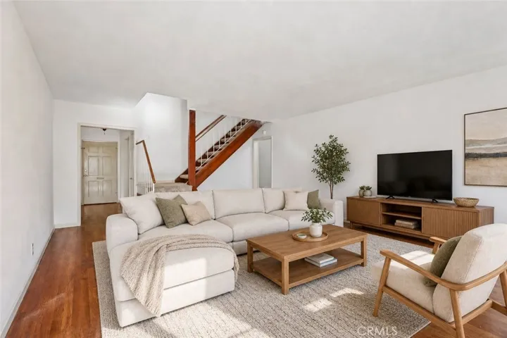 Living room- virtually staged