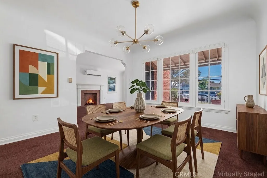 Virtually Staged Dining Room