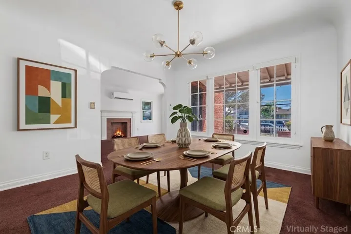Virtually Staged Dining Room