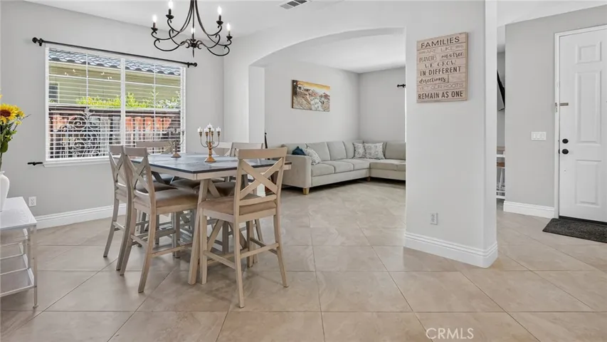 Separate dining area
