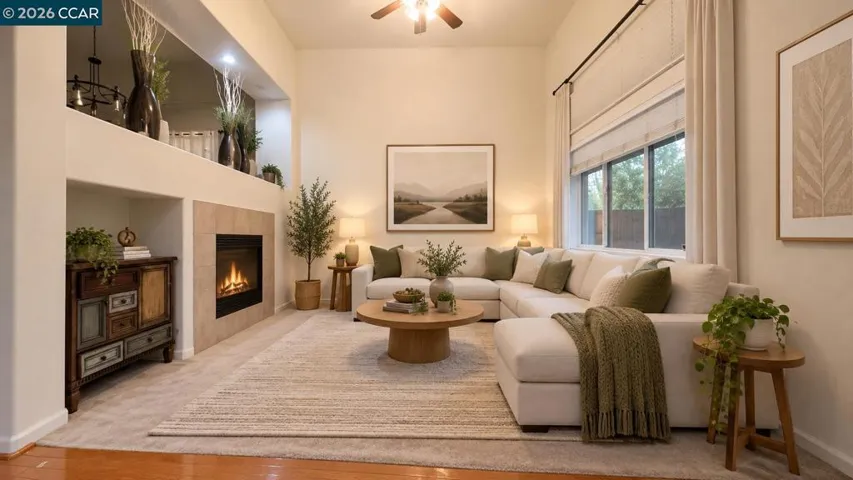 Family Room Virtually Staged