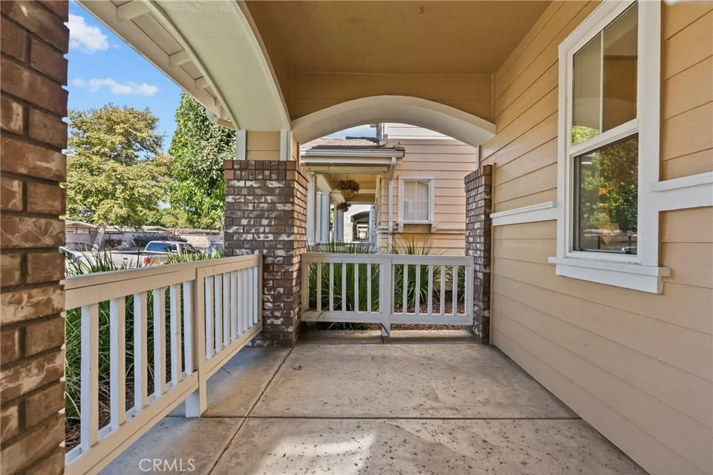 Covered porch.