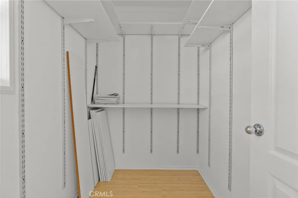 Walk-in closet.