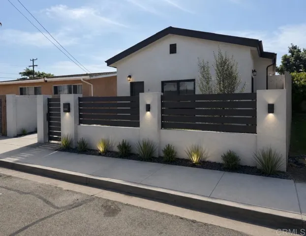 Front image of proposed front wall