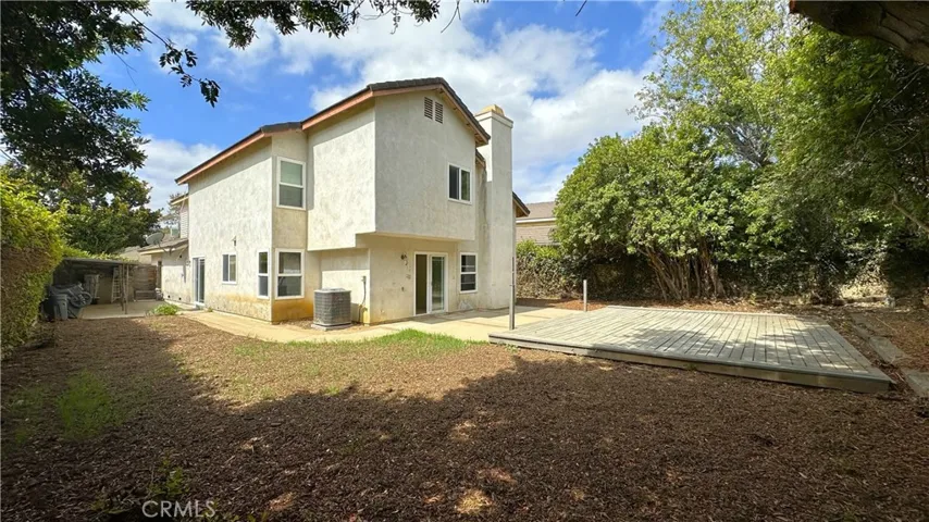 Backyard towards House