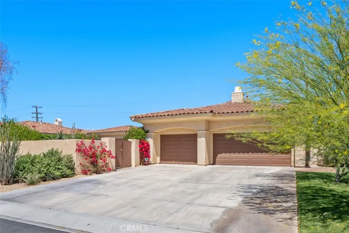 3 car direct access garage with long driveway