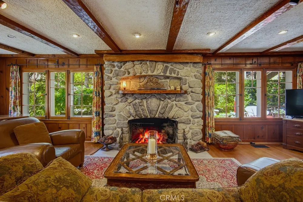 Stone Fireplace