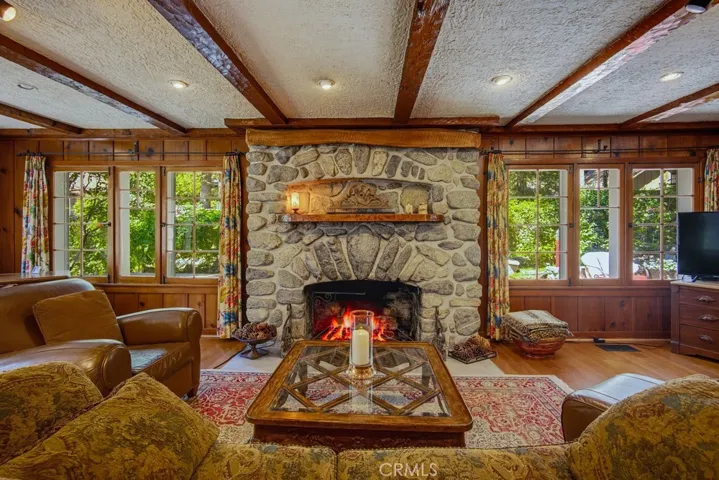 Stone Fireplace