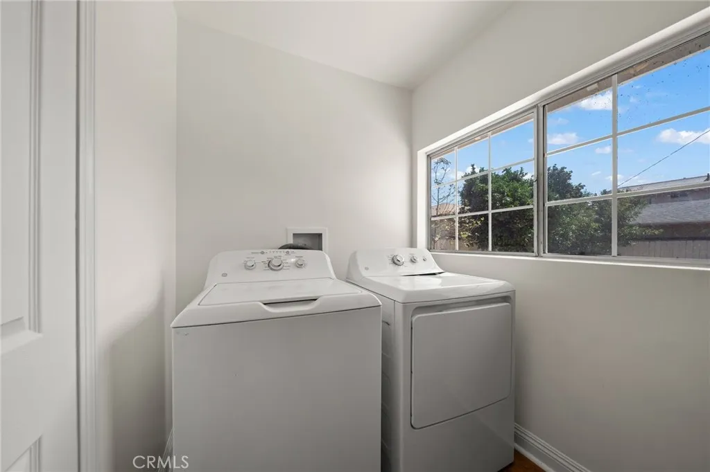 indoor laundry room. washer /dryer