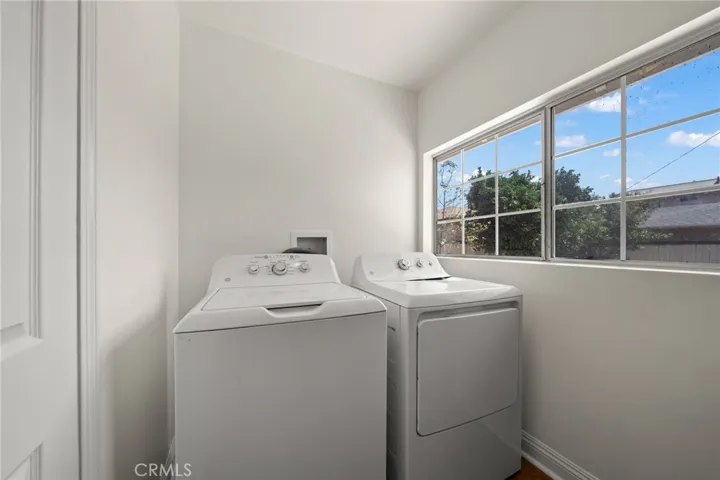 indoor laundry room. washer /dryer