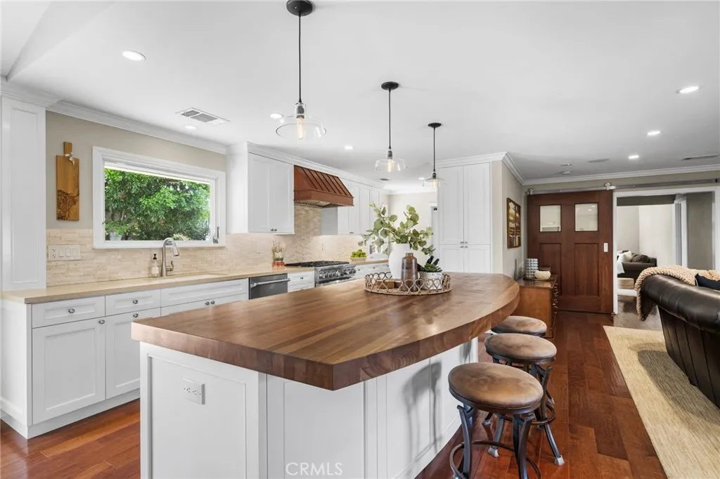 Beautiful wood floors and a bright main living space