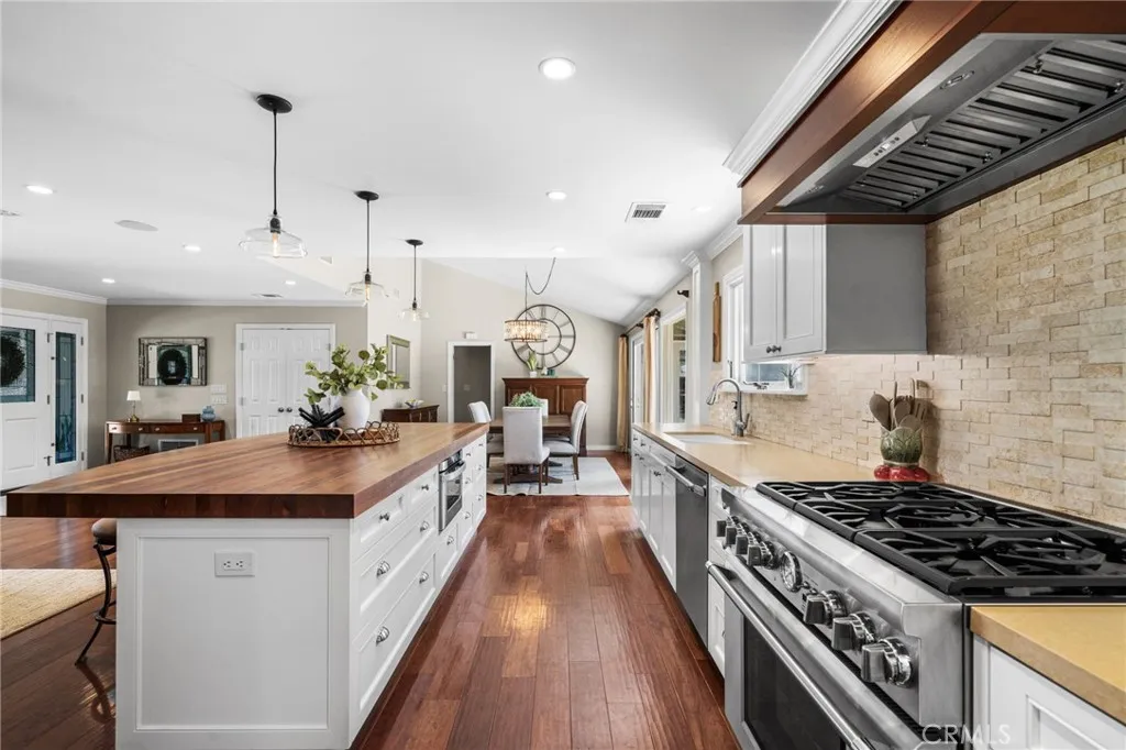 top of the line appliances with custom cabinetry