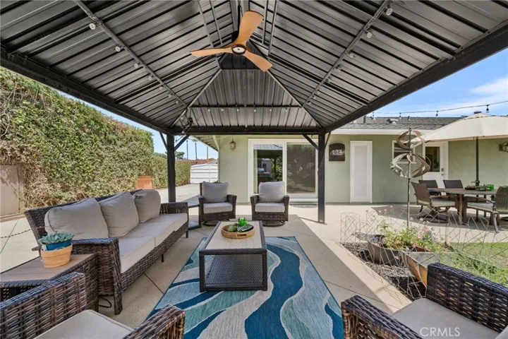A covered detached patio to keep you cool