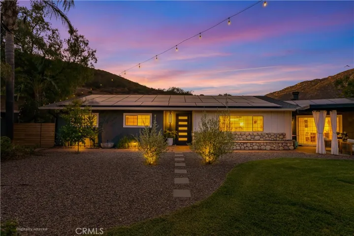 Tons of exterior lighting