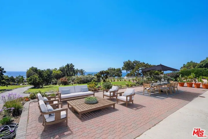 Large ocean view private deck