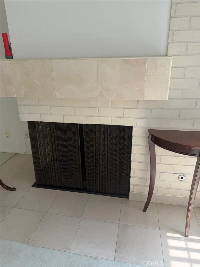Fireplace in living room