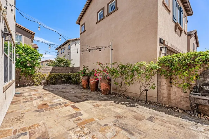 Backyard with Natural Stone