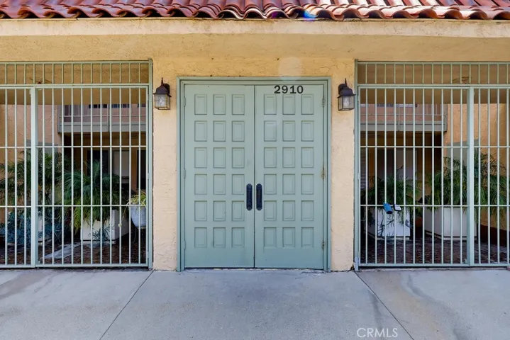 Front door to building