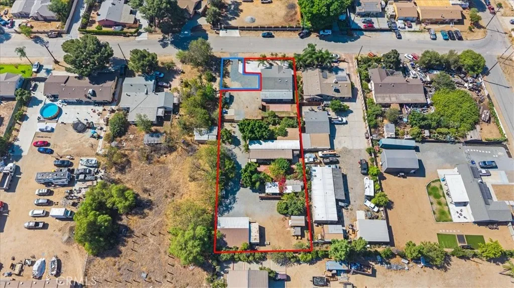 AERIAL VIEW OF TWO ADJOINING PARCELS