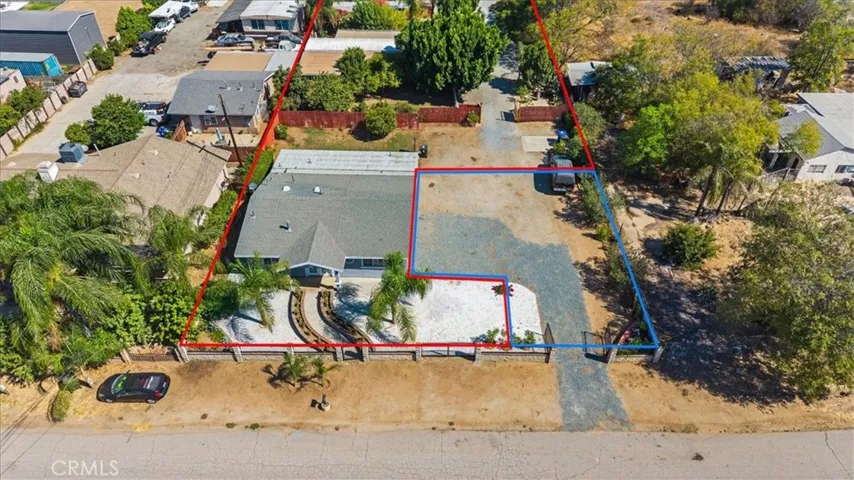 AERIAL VIEW OF TWO ADJOINING PARCELS