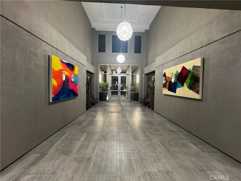 remodeled building with many art works throughout the building.