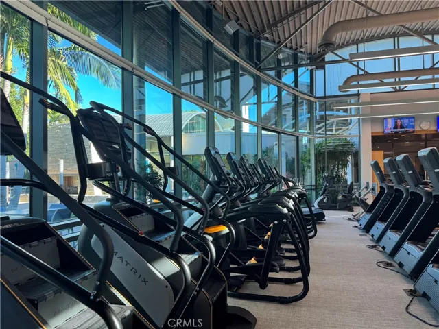 Eleptical and bike areas
