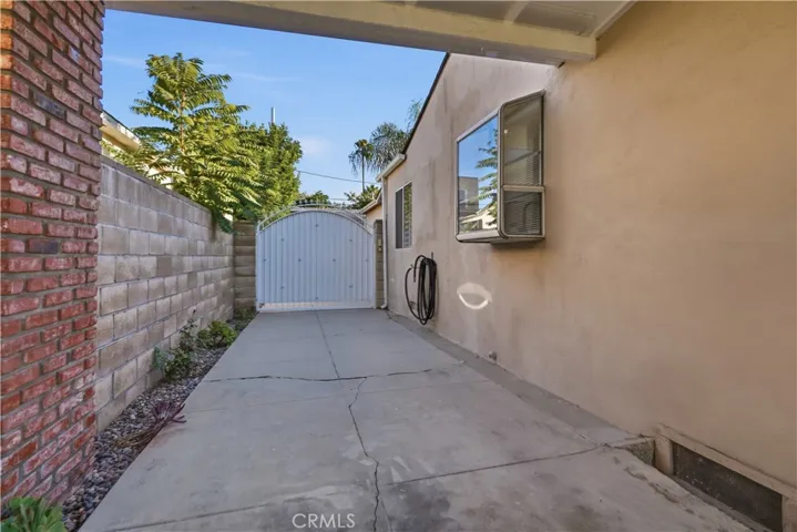 Gate leading to the garage