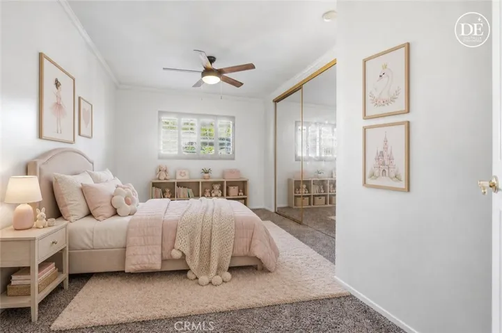 Virtually staged as girl's bedroom (no. 4)