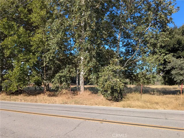 View of the lot from the road.