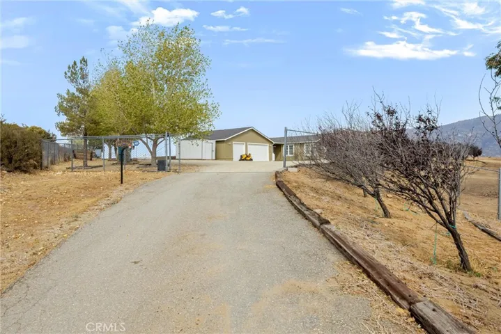 Driveway up to property