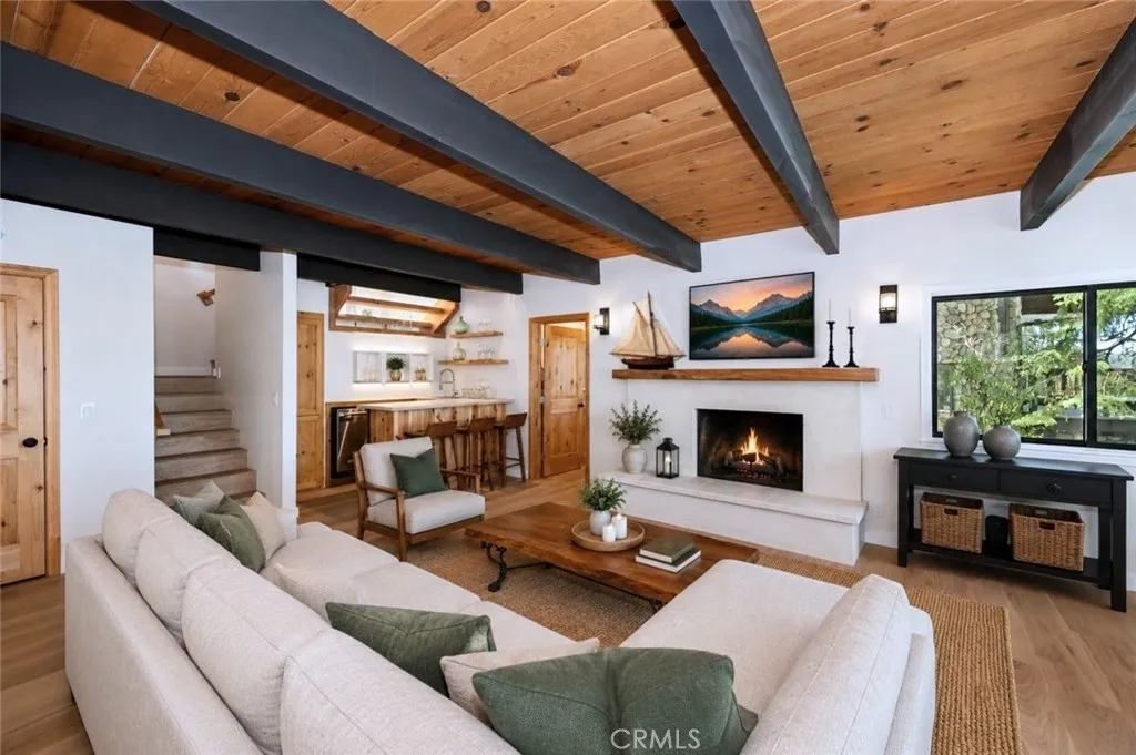 Family Room 
Virtually staged (sofa, decor)