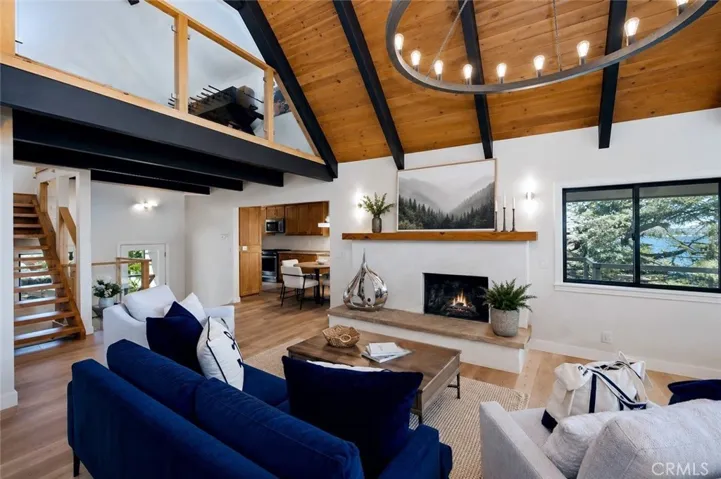Living Room 
Virtually Staged (Frame and plants)