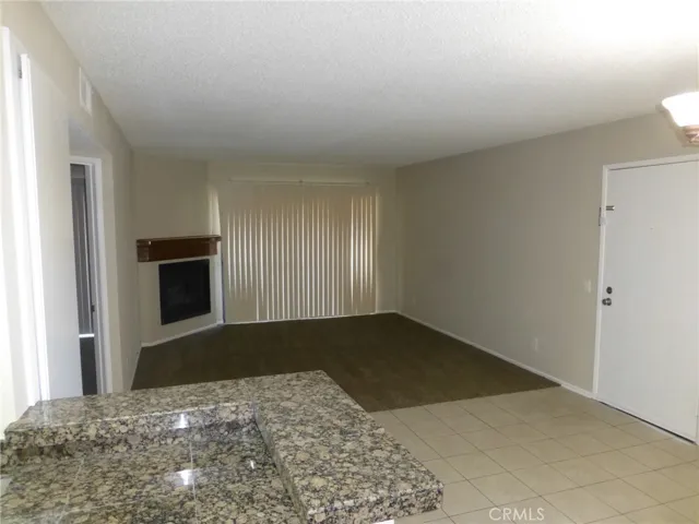 living room with fireplace