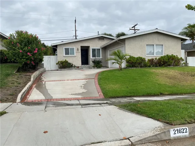 Private front entry with double garage