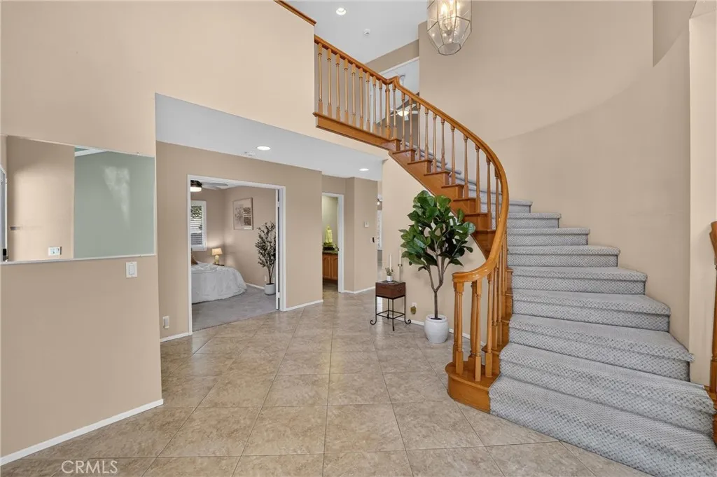 A downstairs bedroom and bathroom provide a comfortable and private space for overnight guests.