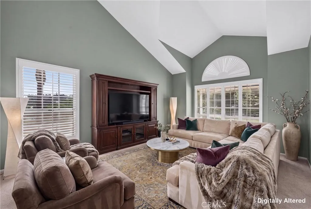 Virtually Staged Formal Living Room