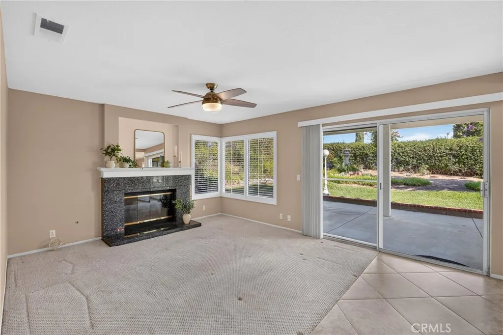 Family Room with Slider to the Backyard